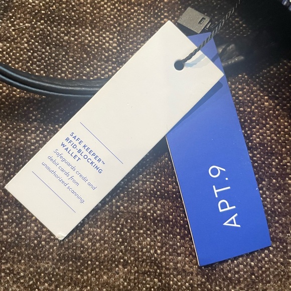 NWT Apt 9 Black Crossbody Purse - Picture 3 of 7